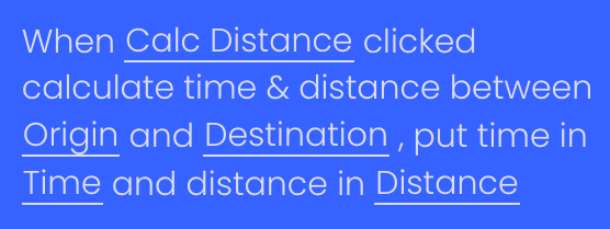 Configuring one of the recipes of Travel Metrics