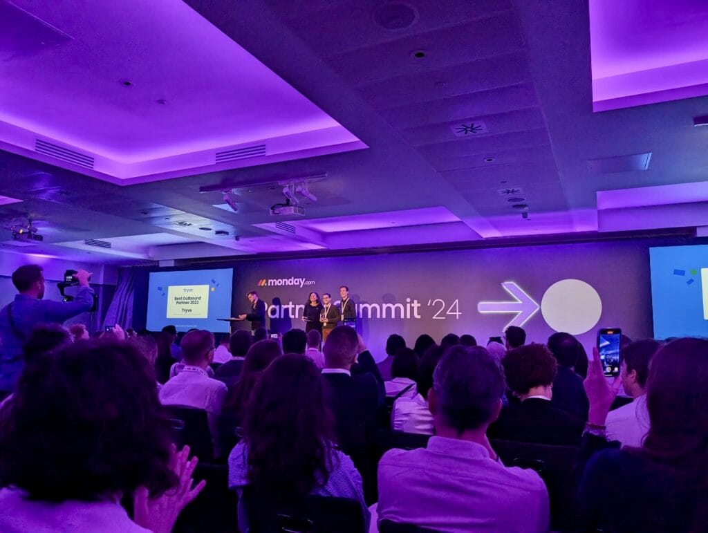 Tryve ist Global Sales Partner of the Year von monday.com