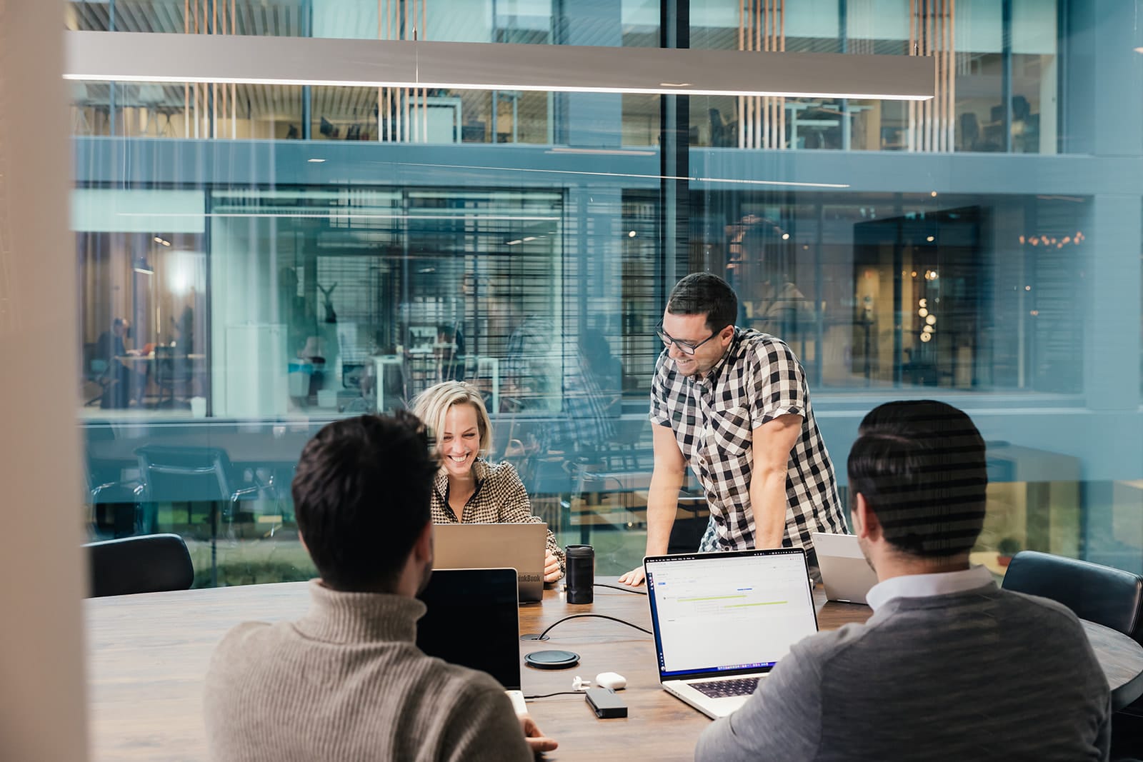 monday.com consultants in a modern office setting